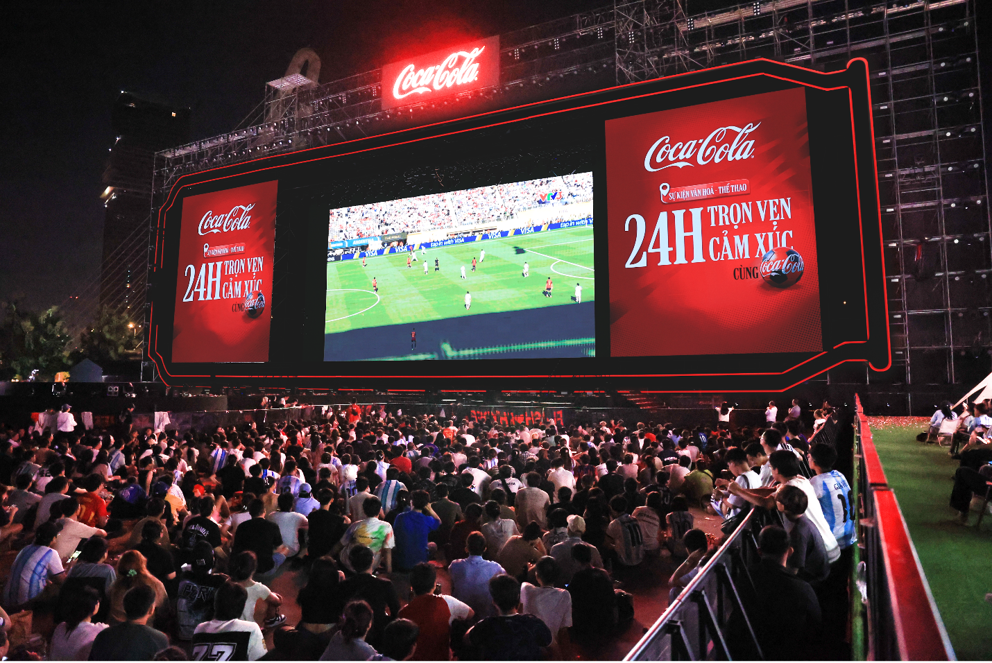 Massive 1000m2 LED screen for the live screening of the FIFA World Cup 2026™ Final.
