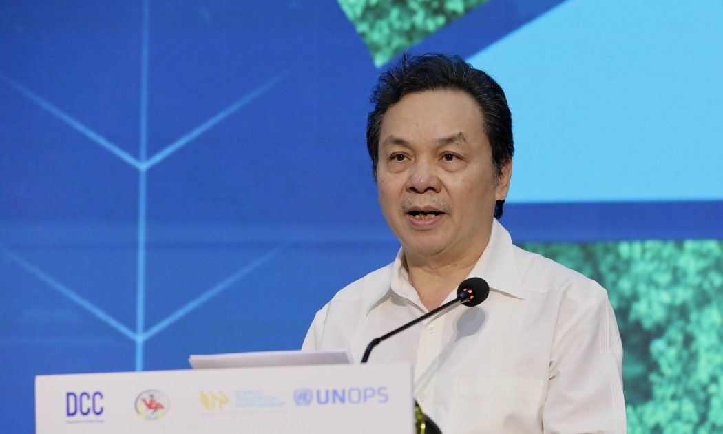 GS.TS. Hoàng Văn Cường, Phó Chủ tịch Hội Khoa học Kinh tế Việt Nam phát biểu bế mạc hội thảo - Ảnh: Tri Phong (VnEconomy)