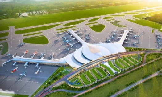 Long Thanh International Airport serves as the heart of the development corridor connecting Ho Chi Minh City, the urban centers of Bien Hoa and Long Thanh, and the Phuoc An port complex. (Photo: baochinhphu.vn)