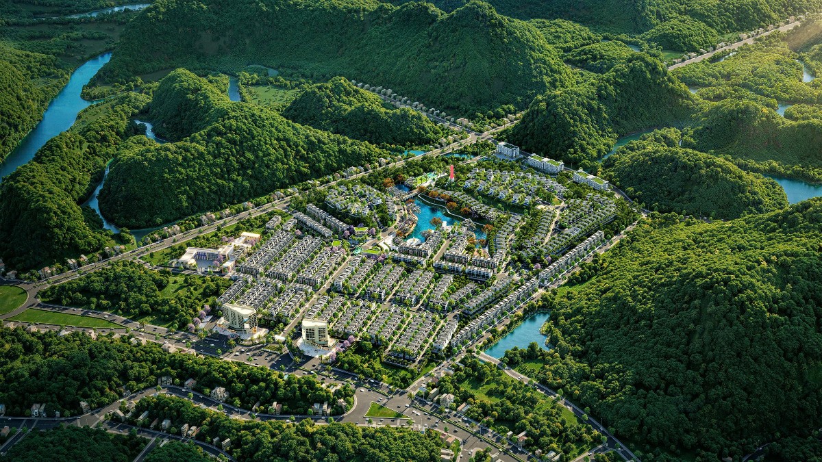 Evergreen Estate tiên phong áp dụng tiêu chuẩn công trình xanh quốc tế LEED. Ảnh dự án.