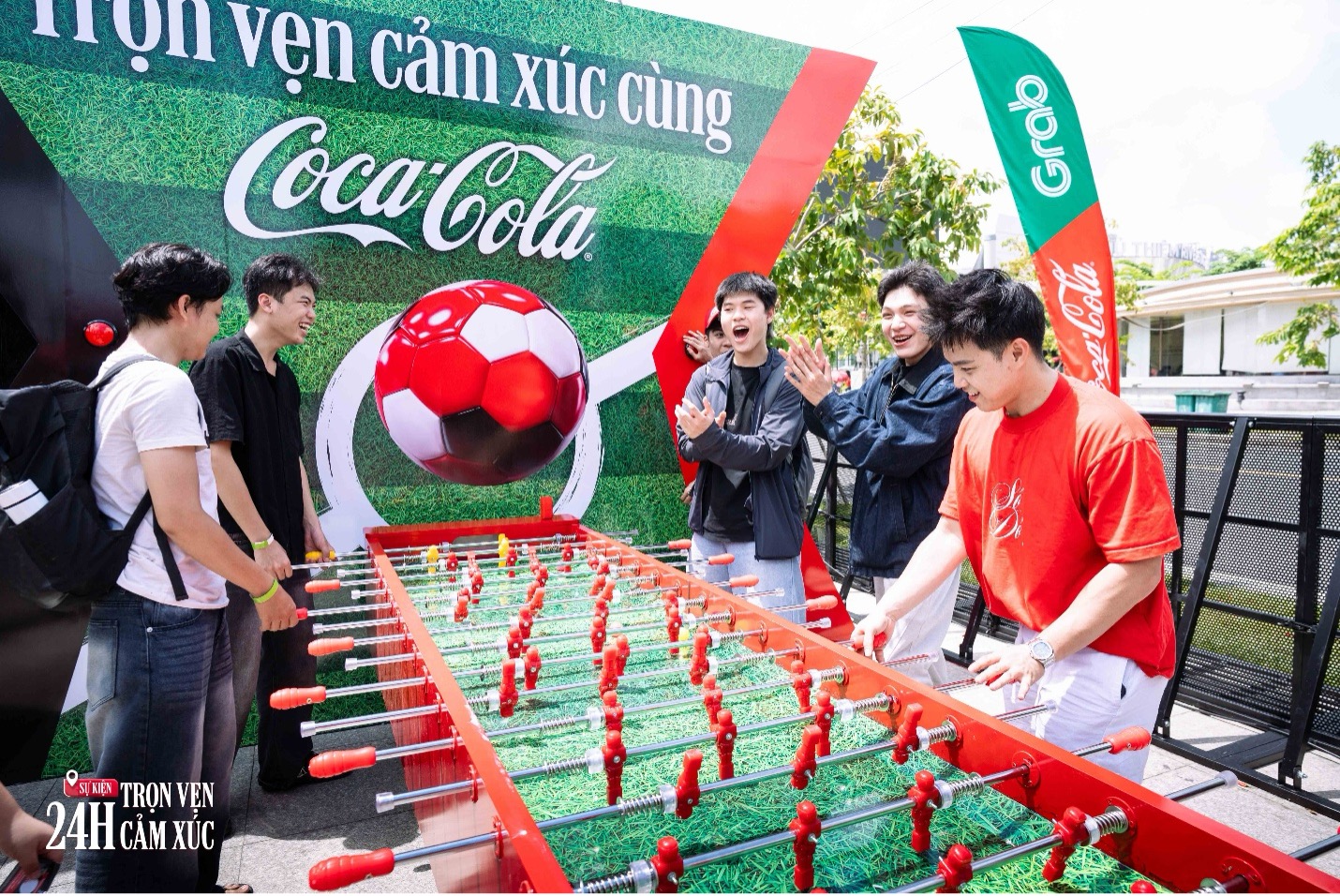 Many young people arrived early to experience the exciting activities at the event.