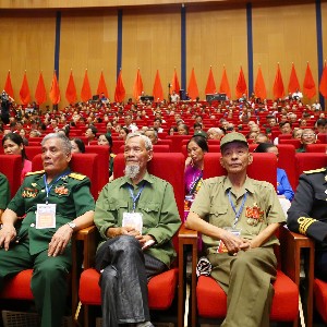 Đại biểu dự Hội nghị tri ân người có công với cách mạng toàn quốc năm 2026. Ảnh: Tống Giáp.