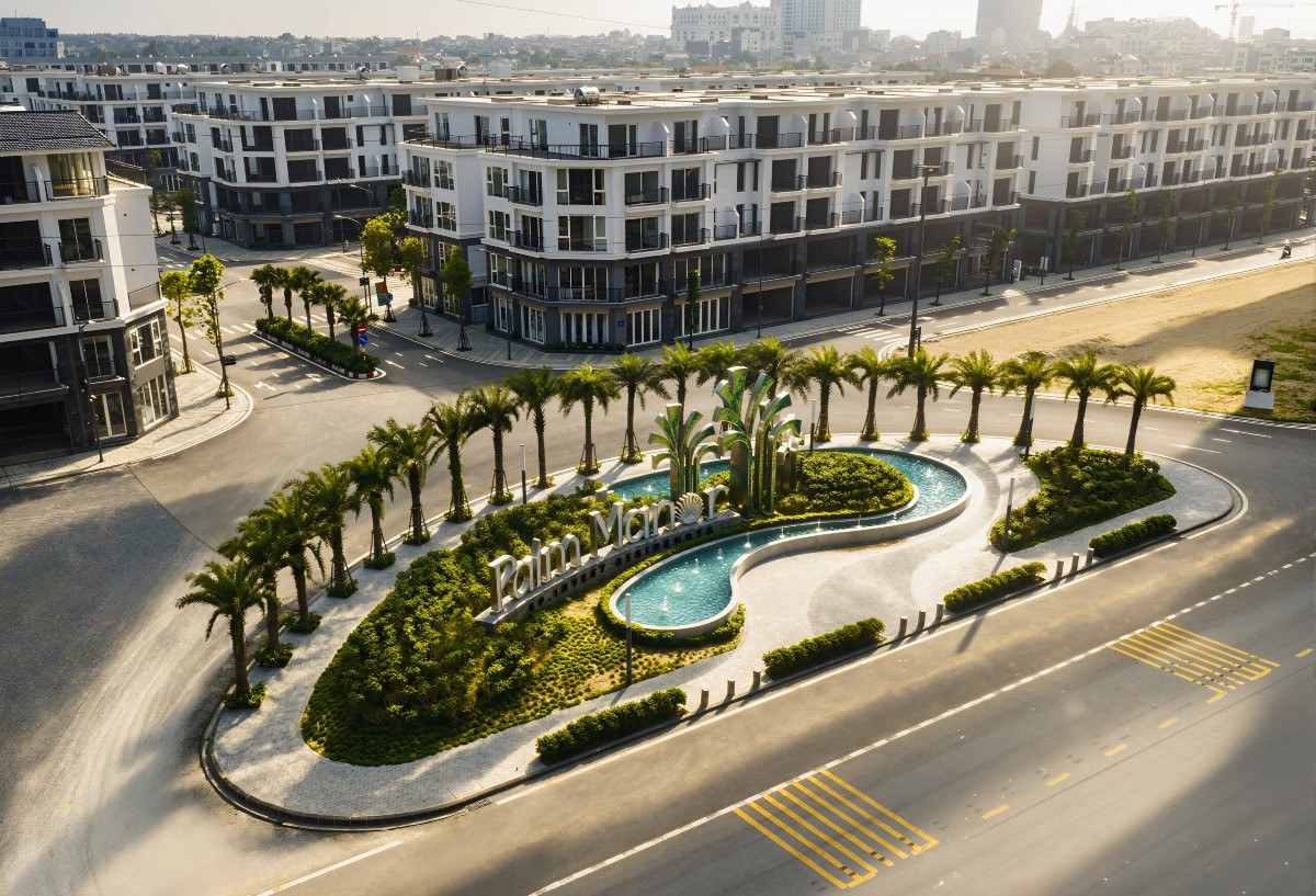 Dự án Palm Manor đầu tư hạ tầng ngầm đồng bộ và tích hợp công nghệ Smarthome quản lý không gian sống từ xa. Ảnh dự án.