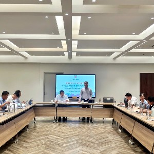 Quang cảnh buổi thẩm định. Ảnh: Cổng thông tin điện tử Bộ Tư pháp.