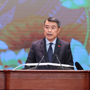 Thủ tướng Chính phủ Lê Minh Hưng phát biểu tại Hội nghị tri người có công với cách mạng toàn quốc năm 2026. Ảnh: VGP.