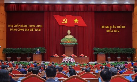 Thông cáo báo chí ngày làm việc thứ năm và bế mạc Hội nghị Trung ương 3 khóa XIV