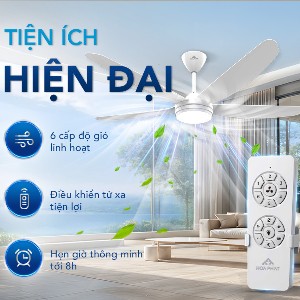 Điện máy Gia dụng Hòa Phát ra mắt dòng quạt trần cho mùa nắng nóng. Ảnh: Hòa Phát.