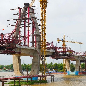 Dự án cầu Tân An và đường dẫn nối quốc lộ 18 có chiều dài toàn tuyến hơn 3,4km (cầu dài hơn 572m) tổng mức đầu tư 600 tỷ đồng. Ảnh: Cổng TTĐT TP. Hải Phòng.