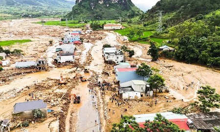 Hậu quả lũ quét tại Lai Châu trong đợt mưa lũ vừa qua. Ảnh: Cục Quản lý đê điều và phòng chống thiên tai.