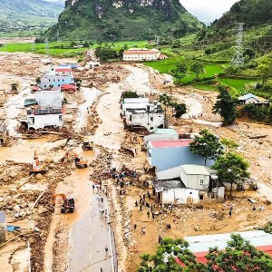 Hậu quả lũ quét tại Lai Châu trong đợt mưa lũ vừa qua. Ảnh: Cục Quản lý đê điều và phòng chống thiên tai.