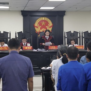 Quang cảnh phiên tòa. Ảnh: Như Nguyệt.
