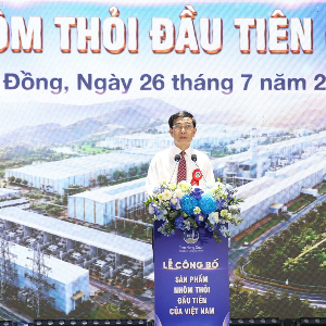 Đại tướng Phan Văn Giang, Ủy viên Bộ Chính trị, Phó Thủ tướng Chính phủ, Bộ trưởng Bộ Quốc phòng phát biểu tại buổi lễ. Ảnh: Nguyễn Hoàng/VGP.