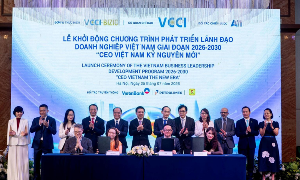 Ra mắt Chương trình CEO quốc tế Việt Nam – Singapore, thúc đẩy hợp tác doanh nghiệp trong khu vực. Ảnh: SV