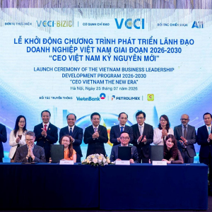 Ra mắt Chương trình CEO quốc tế Việt Nam – Singapore, thúc đẩy hợp tác doanh nghiệp trong khu vực. Ảnh: SV