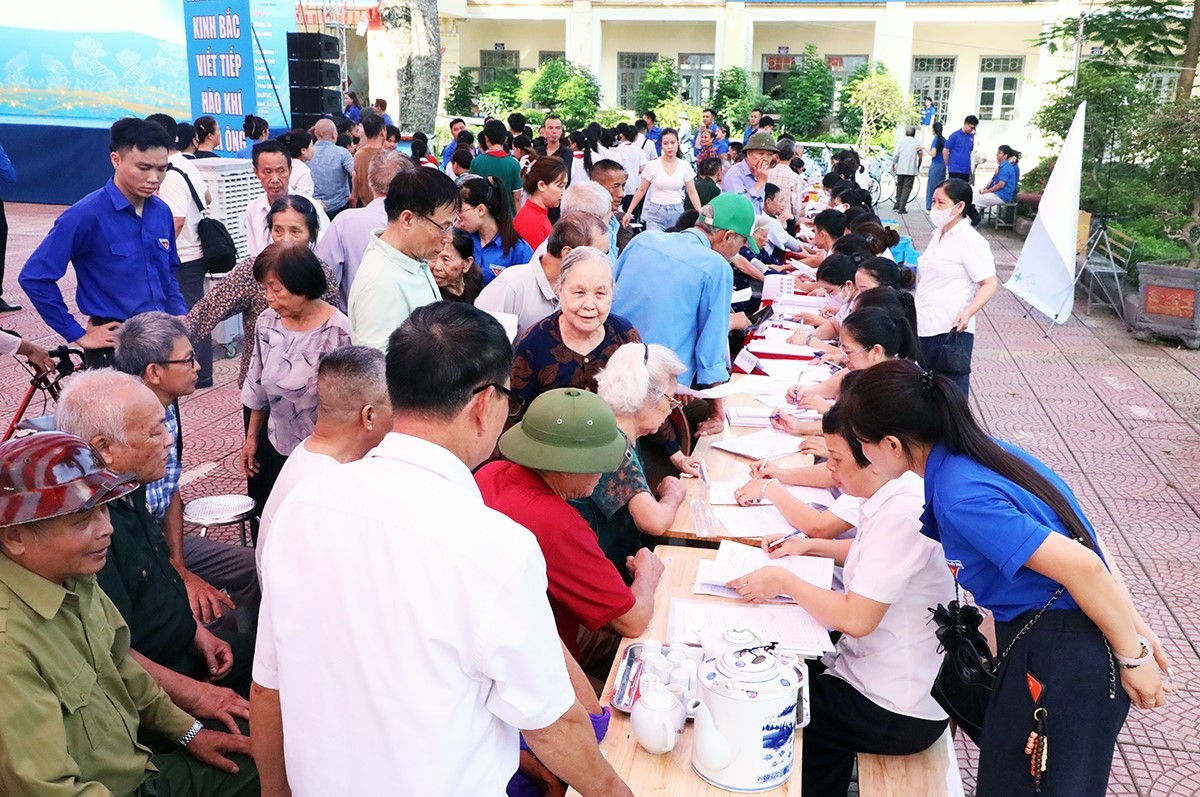 Thăm khám sức khỏe cho đối tượng chính sách, người có công với cách mạng. Ảnh: Bộ Y tế.