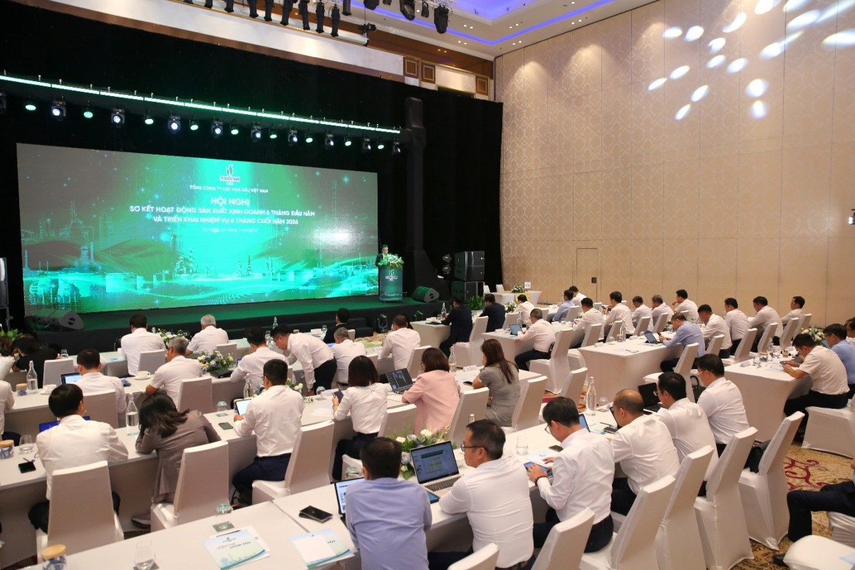 Tổng Công ty Lọc hóa dầu Việt Nam tổ chức Hội nghị sơ kết hoạt động sản xuất kinh doanh 6 tháng đầu năm và triển khai nhiệm vụ 6 tháng cuối năm 2026.