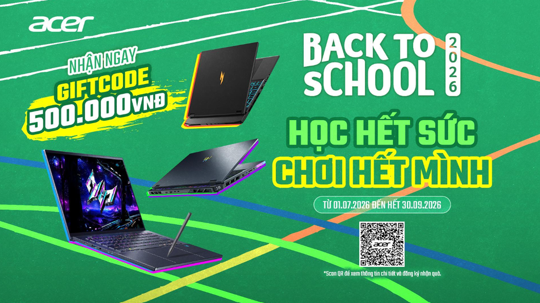 Chương trình Acer Back to School 2026