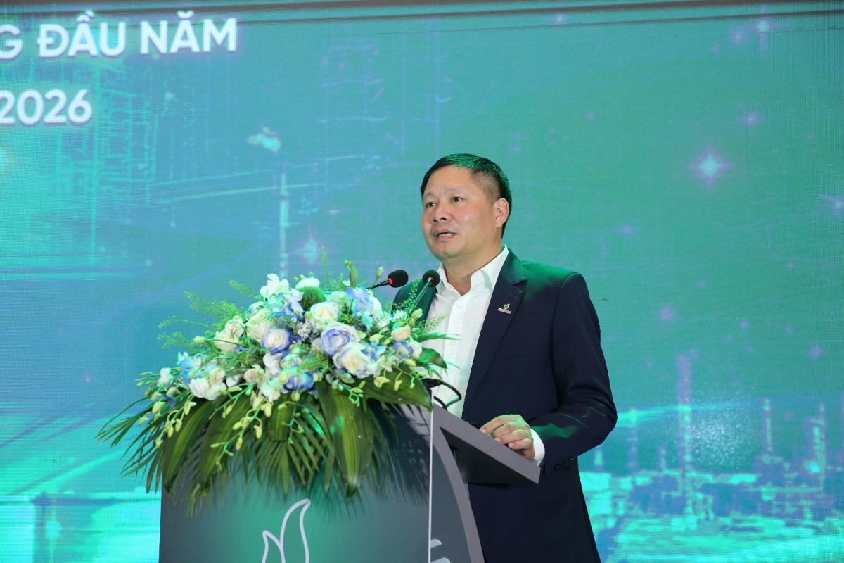 Ông Bùi Ngọc Dương, Chủ tịch HĐQT BSR phát biểu tại tại hội nghị.
