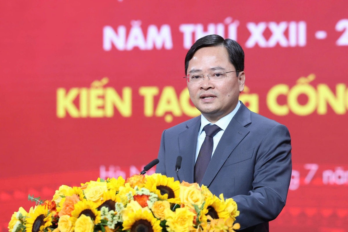 Chủ tịch Tổng Liên đoàn Lao động Việt Nam Nguyễn Anh Tuấn. Ảnh: Hải Nguyễn.