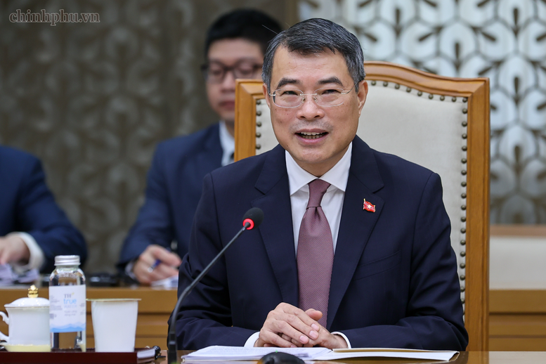 Thủ tướng cho biết, đối với Việt Nam, IMF là đối tác tư vấn chính sách chiến lược, là bạn đồng hành đáng tin cậy trong quá trình phát triển kinh tế - xã hội - Ảnh: VGP/Nhật Bắc