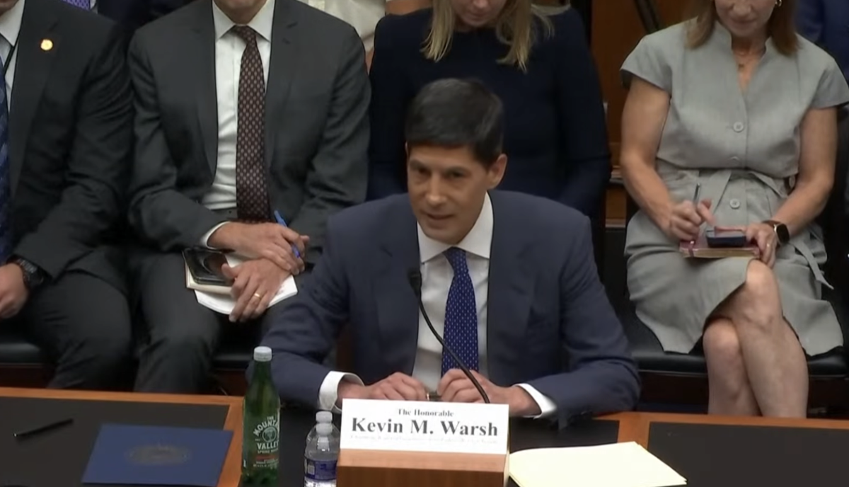 Chủ tịch Fed Kevin Warsh điều trần trước Quốc hội Mỹ vào đầu tháng 7/2026 - Ảnh chụp màn hình.