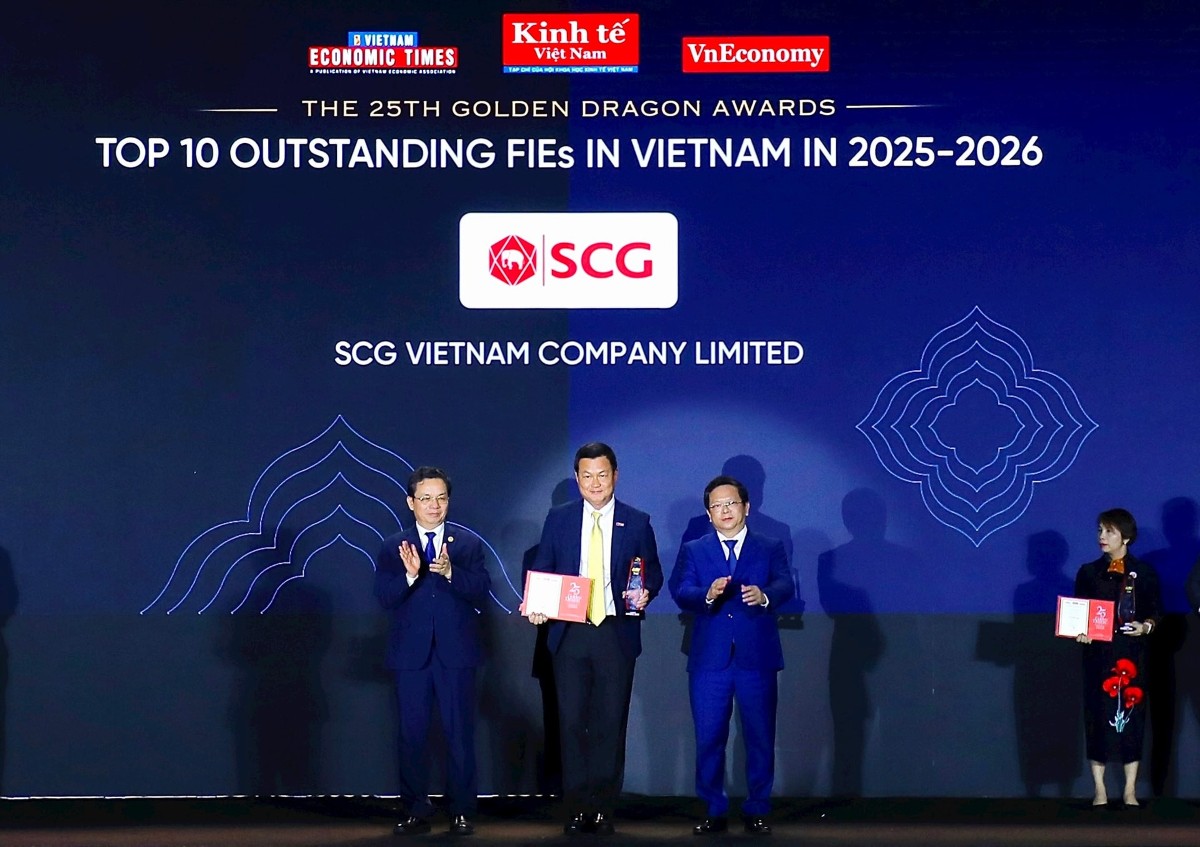 SCG được vinh danh tại Giải thưởng Rồng Vàng năm thứ năm liên tiếp và nằm trong Top 10 Doanh nghiệp có vốn đầu tư nước ngoài (FDI) tiêu biểu tại Việt Nam giai đoạn 2025–2026.