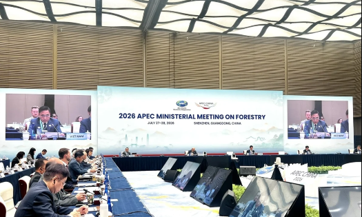 Vietnams delegation attended the 2026 APEC Ministerial Meeting on Forestry, held from July 27–28 in Shenzhen, Guangdong Province, China. (Photo: Ministry of Agriculture and Environment)