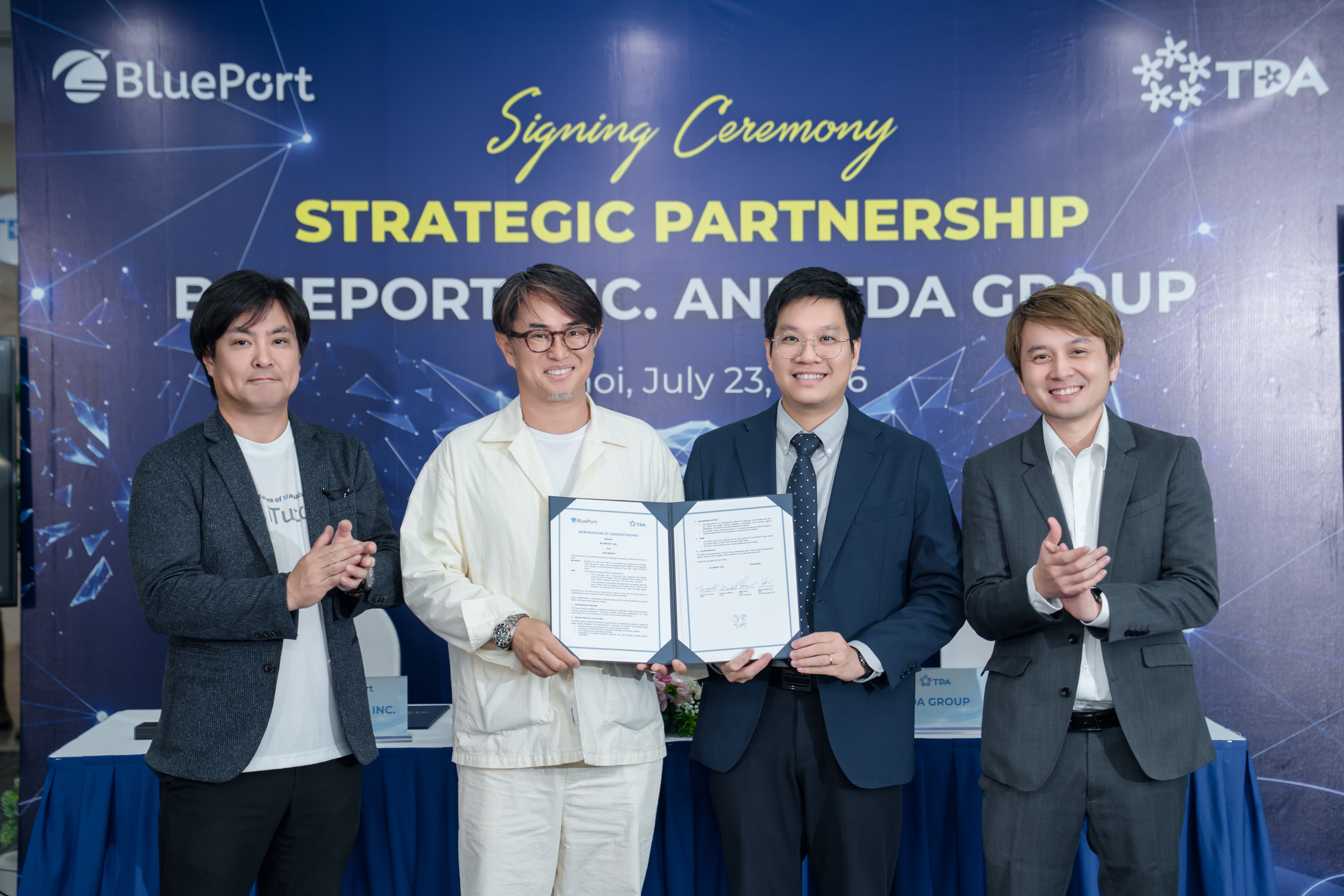 TDA Group và BluePort, Inc. (Nhật Bản) đã chính thức ký kết Biên bản hợp tác chiến lược