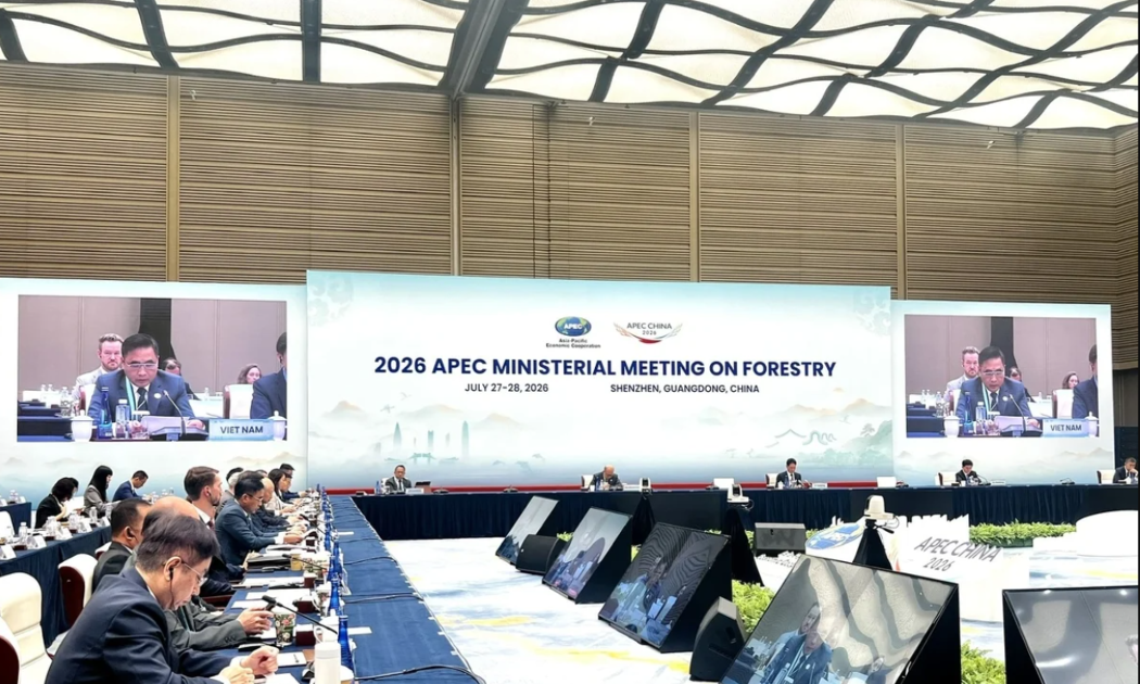Hội nghị Bộ trưởng APEC về Lâm nghiệp năm 2026 tại Thẩm Quyến (Trung Quốc). Ảnh: Bộ Nông nghiệp và Môi trường.