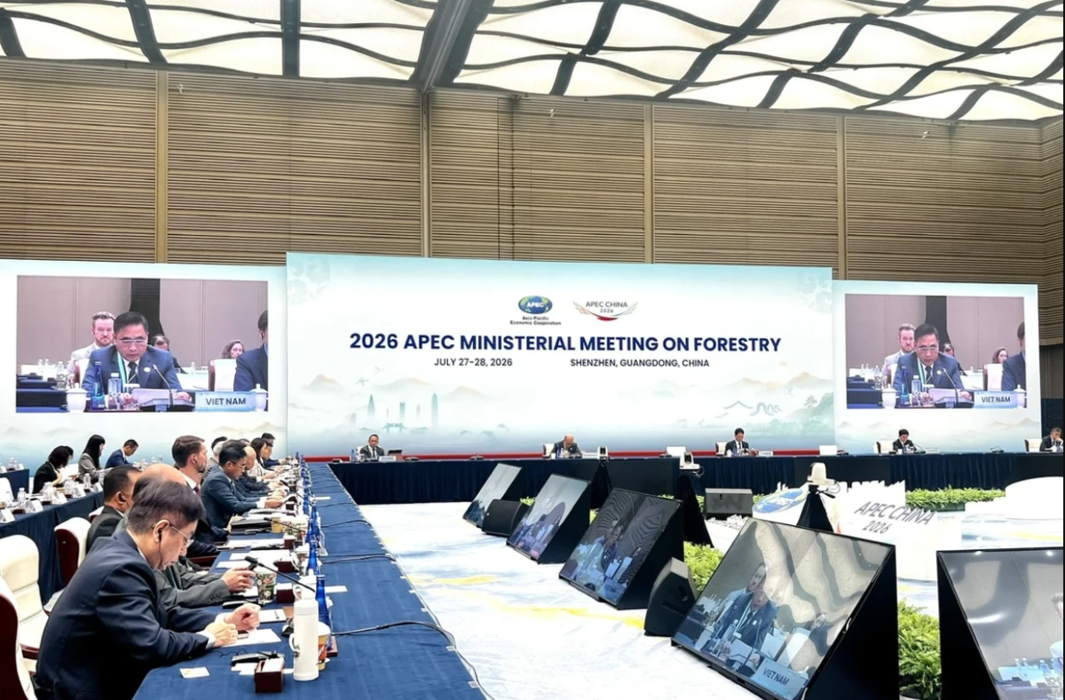 Hội nghị Bộ trưởng APEC về Lâm nghiệp năm 2026 tại Thẩm Quyến (Trung Quốc). Ảnh: Bộ Nông nghiệp và Môi trường.