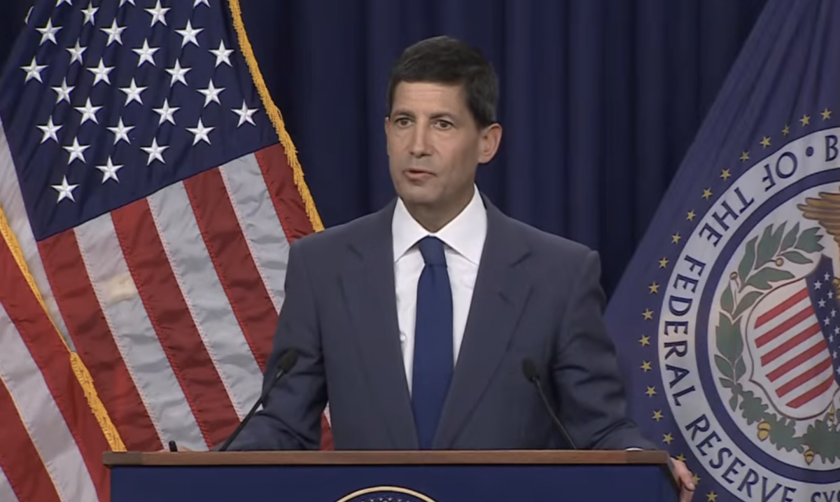 Chủ tịch Fed Kevin Warsh tại buổi họp báo ngày 29/7 ở Washington DC - Ảnh chụp màn hình.