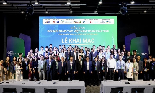 The forum bringing together 100 Vietnamese and overseas Vietnamese innovators. Photo: AVSE Global