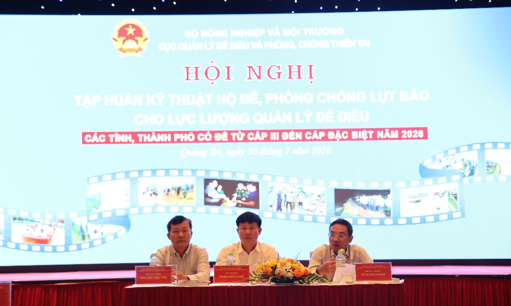 Quang cảnh hội nghị. Ảnh: Cục Quản lý đê điều và Phòng chống thiên tai.