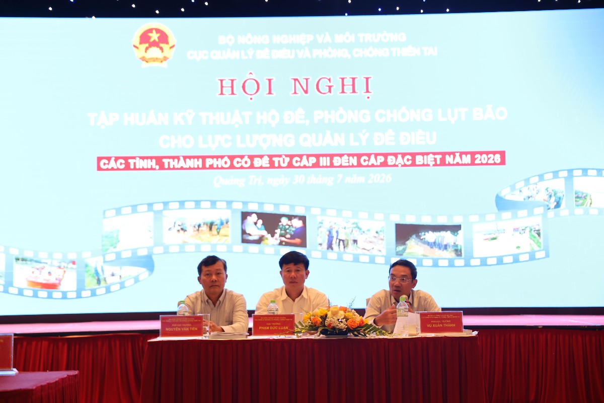 Quang cảnh hội nghị. Ảnh: Cục Quản lý đê điều và Phòng chống thiên tai.