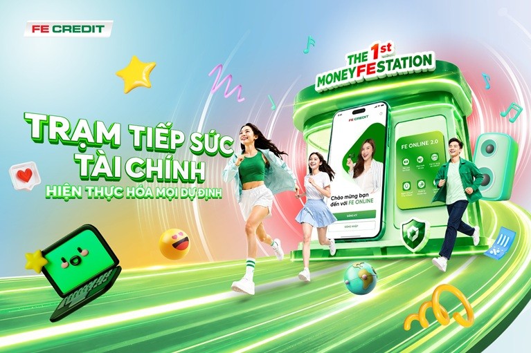 FE CREDIT mang trọn bộ giải pháp tài chính dành cho Gen Z, Millennials đến sự kiện. Ảnh FE CREDIT.