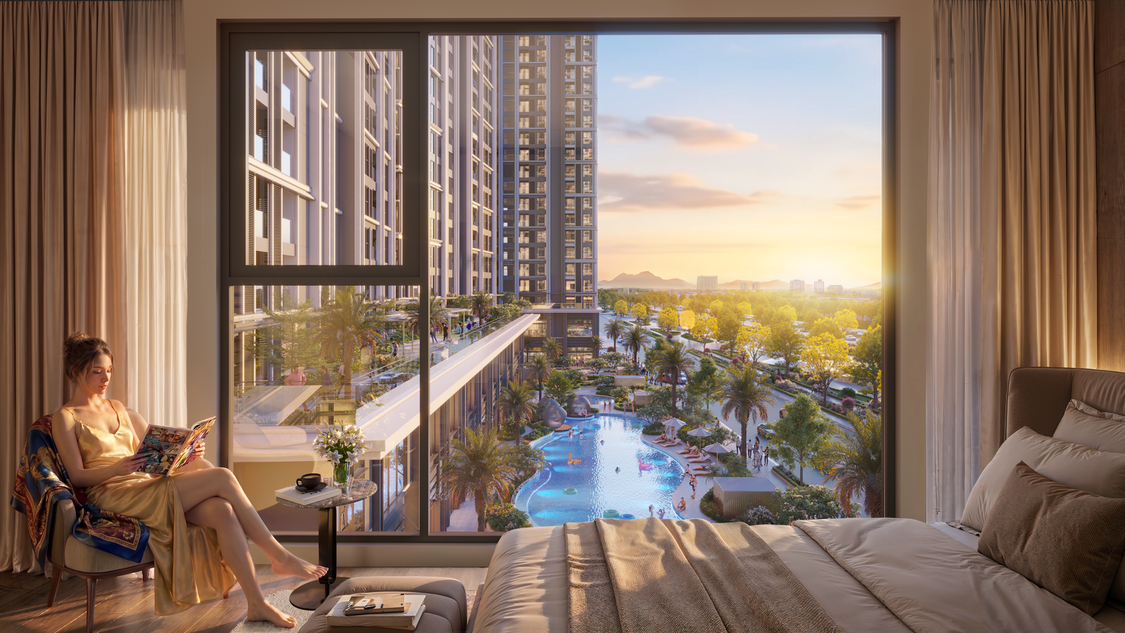Căn hộ Dyhome - điểm nhấn mới tại Beachtro Tower. Ảnh phối cảnh: Sun Property.