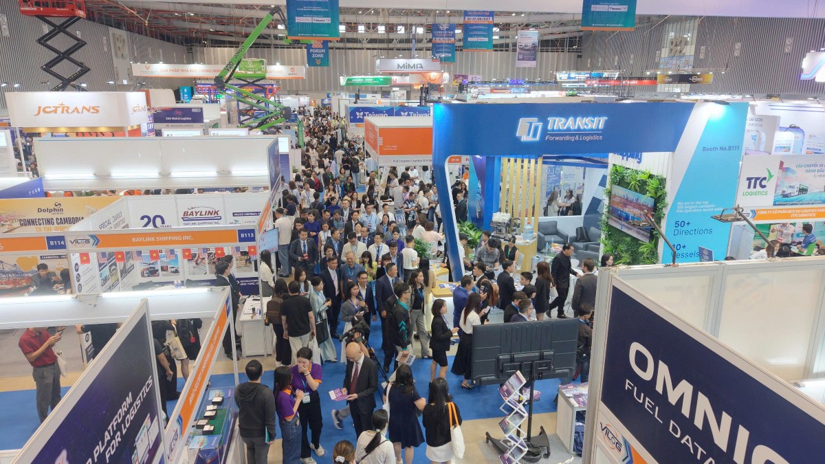 Quang cảnh Triển lãm Quốc tế Logistics Việt Nam 2026. Ảnh: Vinexad