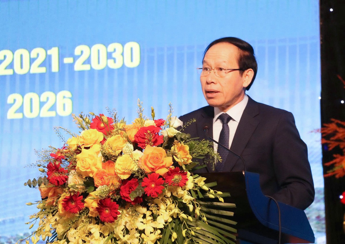 Phó Thủ tướng Chính phủ Lê Tiến Châu phát biểu. Ảnh: Kim Oanh