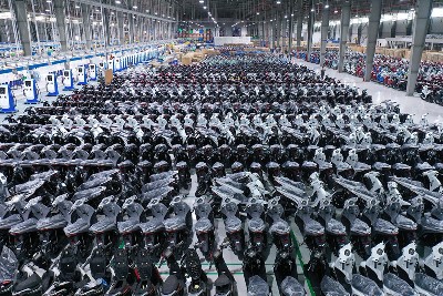 Khối xe máy điện đang