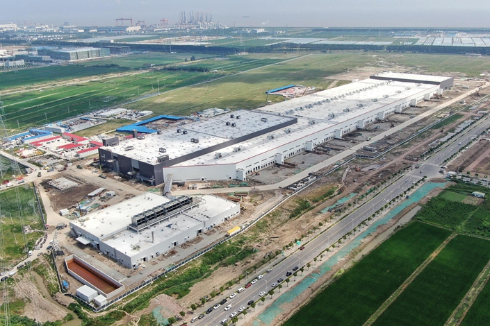 Nhà máy&nbsp;Gigafactory Thượng Hải. Ảnh: CX.