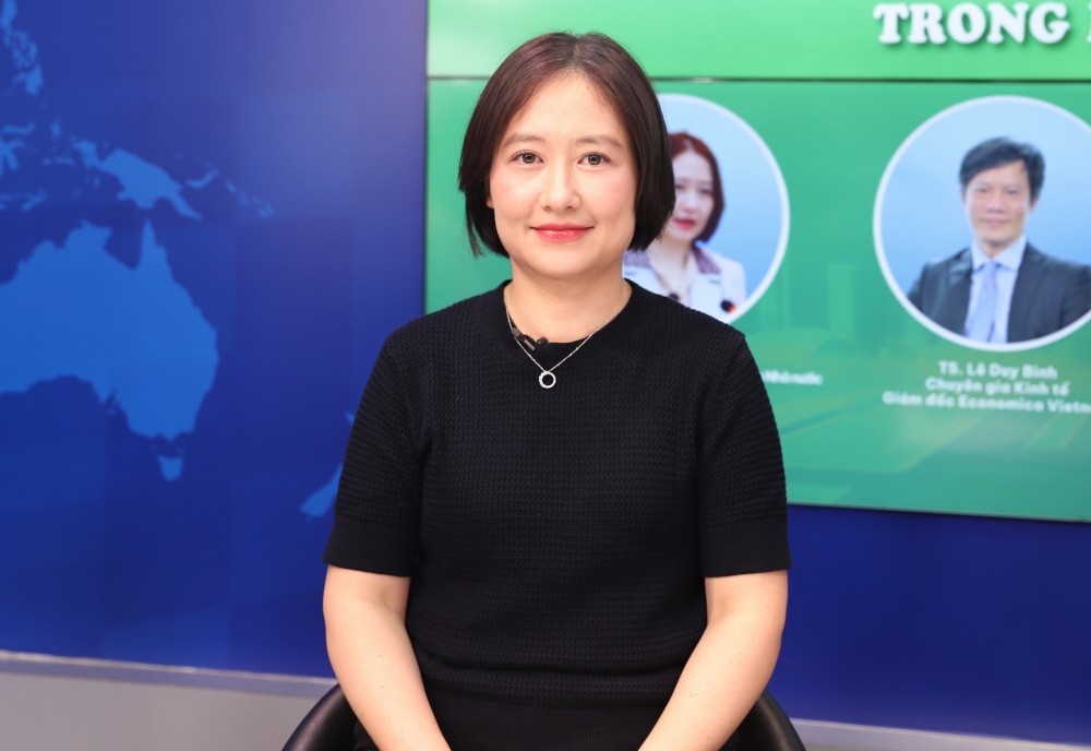 Bà Nguyễn Thu Thủy, Phó Cục trưởng Cục Phát triển doanh nghiệp nhà nước (Bộ Tài chính), chia sẻ tại sự kiện. Ảnh: BTC.