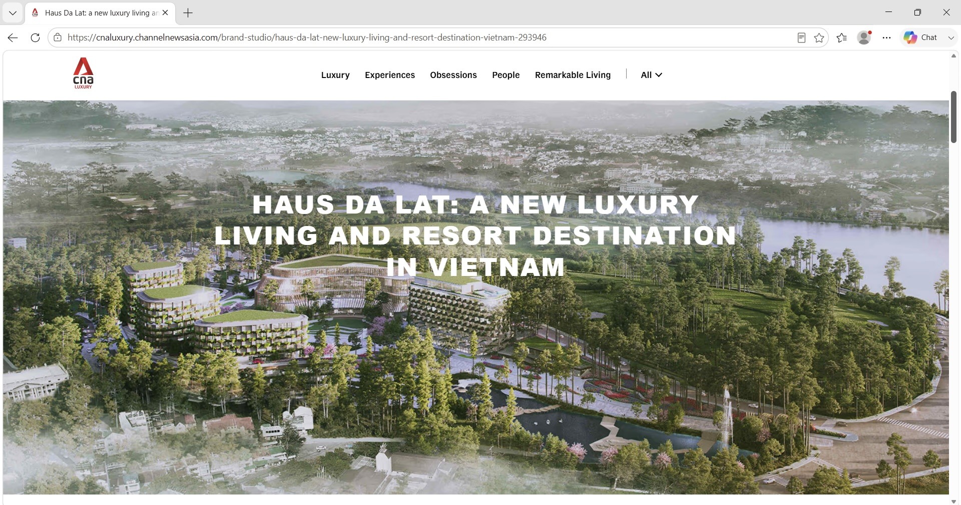 HAUS Da Lat - Điểm đến nghỉ dưỡng và phong cách sống hạng sang mới tại Việt Nam xuất hiện trên tạp chí CNA Luxury. Ảnh: Phong Anh.