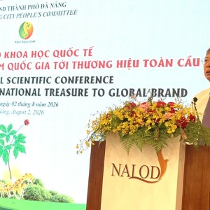 Ông Hồ Quang Bửu, Phó Chủ tịch UBND thành phố Đà Nẵng, phát biểu khai mạc Hội thảo. Ảnh Ngô Anh Văn