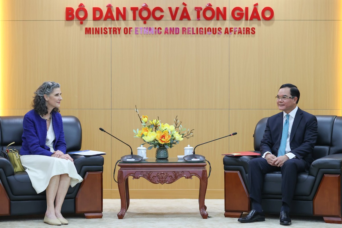 Bộ Dân tộc và Tôn giáo và UNDP thống nhất đẩy mạnh triển khai Bản ghi nhớ hợp tác giai đoạn 2025-2030. Ảnh: UNDP tại Việt Nam