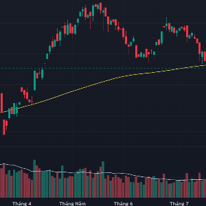 VN-Index và đường MA200 ngày.