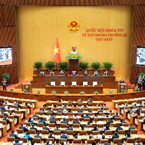 Quang cảnh Hội trường Kỳ họp không thường lệ thứ Nhất, Quốc hội khóa XVI. Ảnh: Cổng thông tin điện tử Quốc hội.