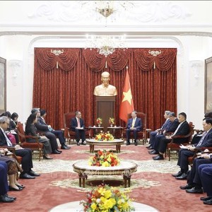 Tổng Bí thư, Chủ tịch nước Tô Lâm tiếp Đại sứ, Đại biện các nước ASEAN tại Hà Nội. Ảnh: Thống Nhất - TTXVN