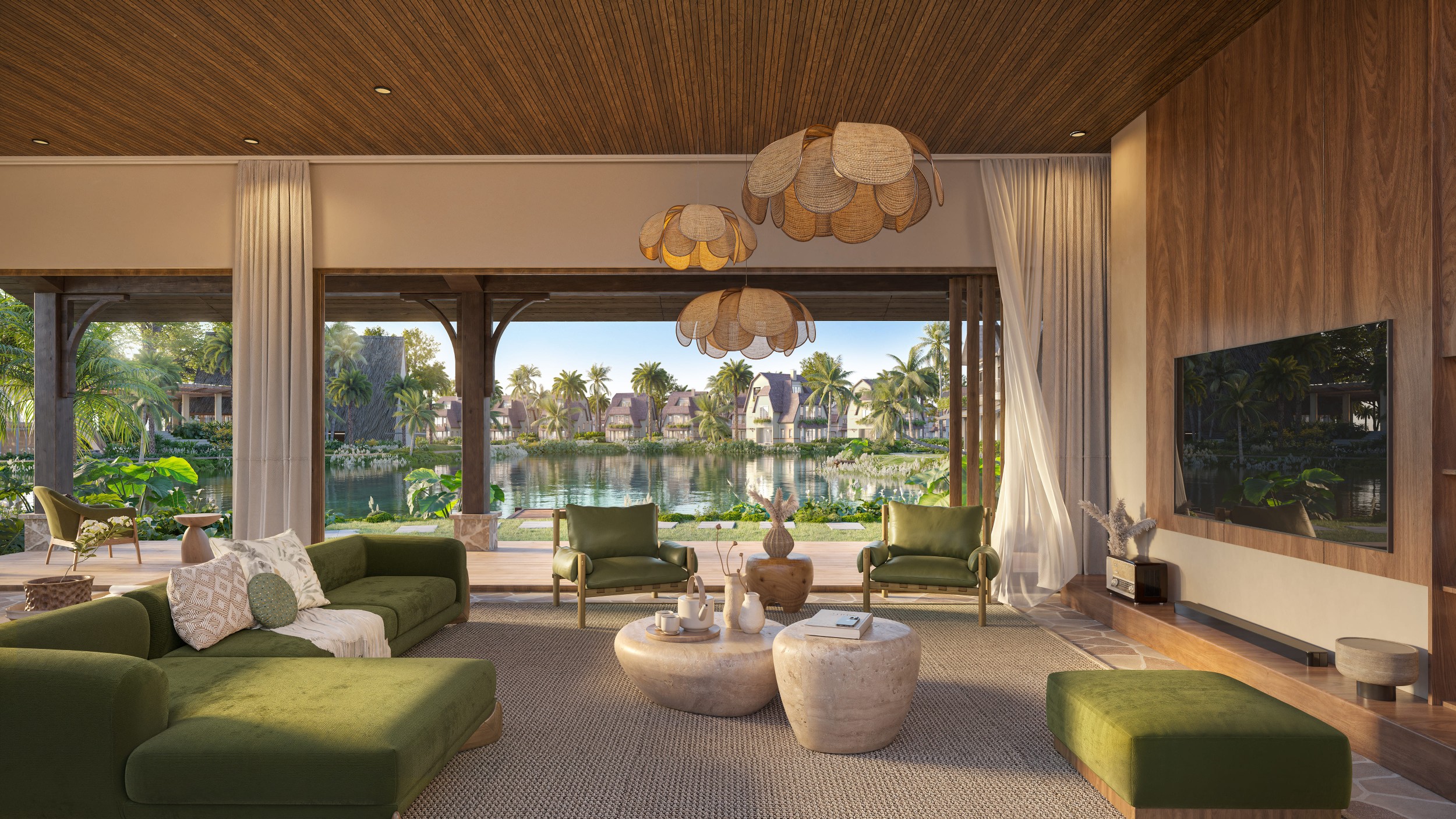 The Palm Island đáp ứng nhu cầu đa dạng của cư dân. Ảnh phối cảnh.