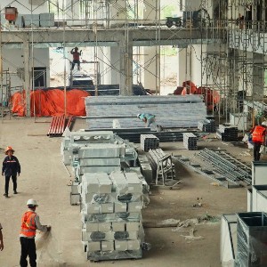 Thi công nhà ga Cảng hàng không Cà Mau - Ảnh: ACV.