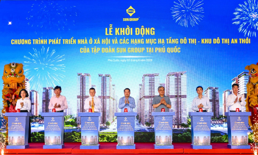 The Social Housing Development Program in the An Thoi Urban Area, Phu Quoc Special Zone, is launched on August 2. - (Photo: Nhu Ngoc)